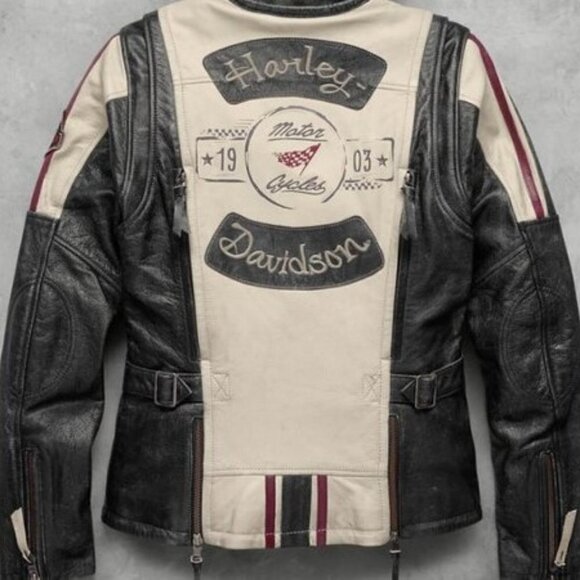 Harley-Davidson Jackets & Blazers - Authentic Harley Davidson Women's Alyssa Distressed Leather Jacket Medium EUC